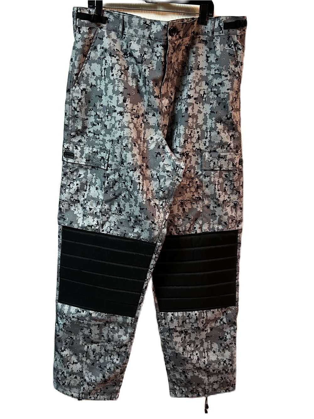 PCS Pursuit Combat Systems Gray Digital Camo Pants Paintball XXL Adj waist